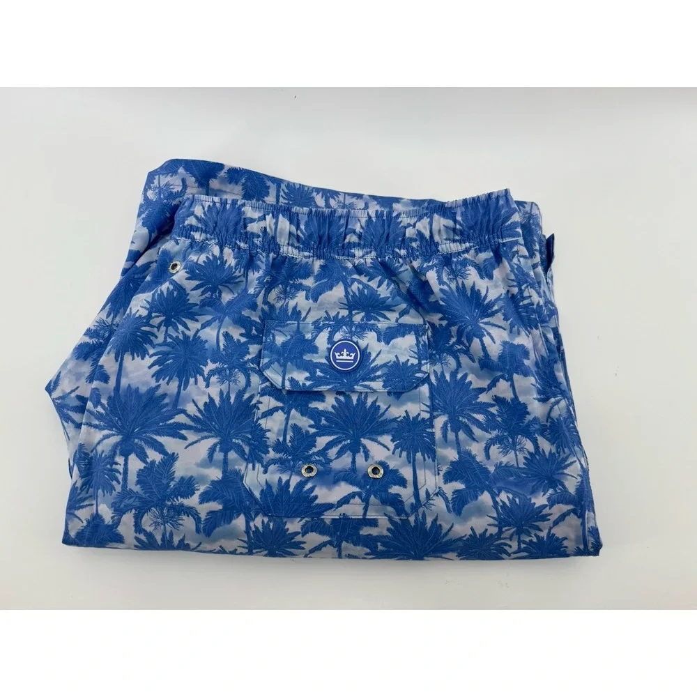 Peter Millar Seaside‎ Collection Swim Trunks Mens XXL Palm Tree  Beach Preppy